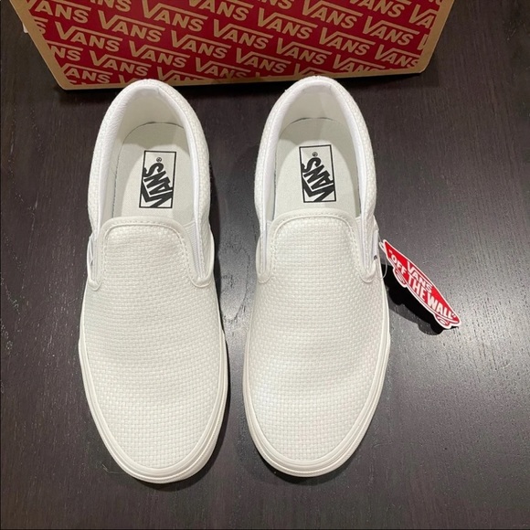 Vans Classic Slip-On Woven Check True White - Picture 4 of 5